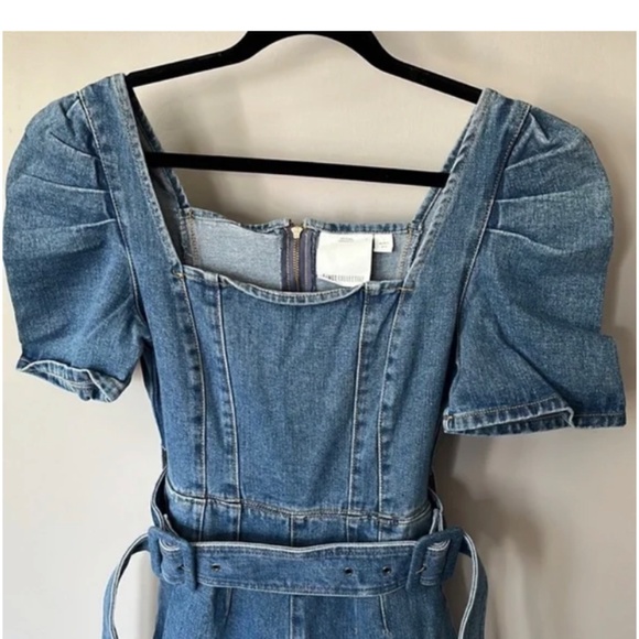 C/MEO Collective Denim Wide Leg Out of Sight Jumpsuit size 4 - Picture 2 of 5